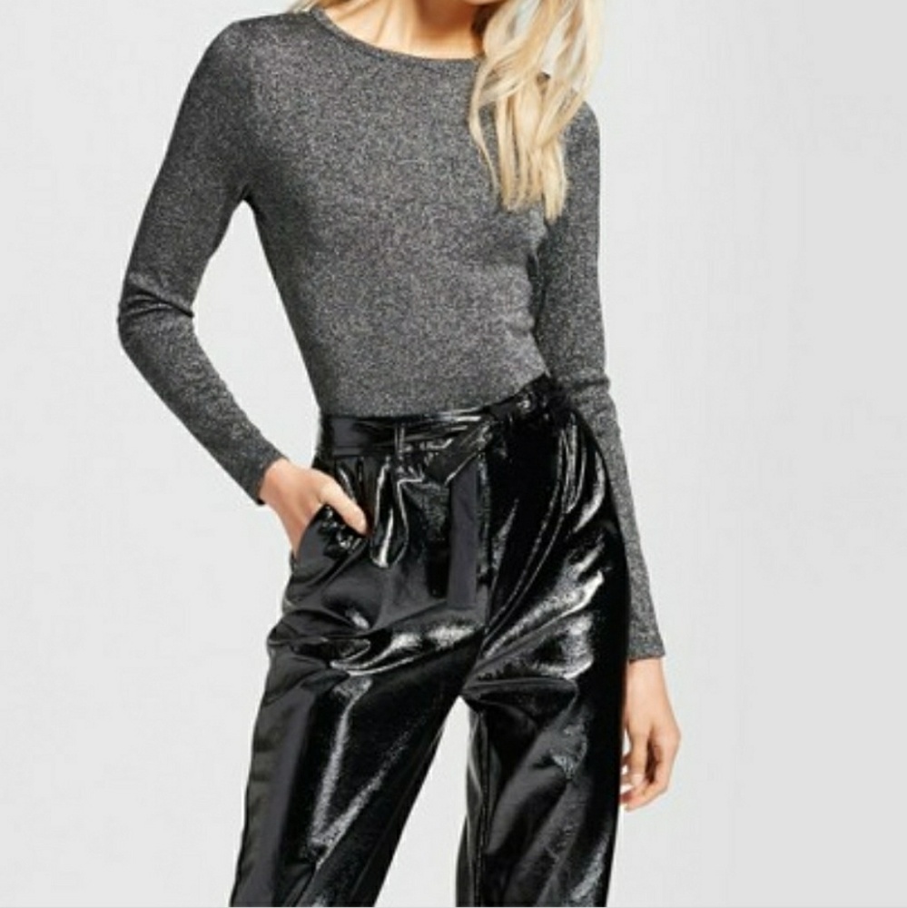 Black Shimmer Bodysuit
